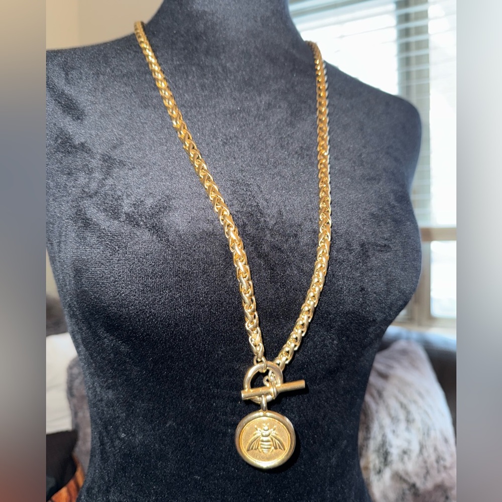 Joan Rivers Gold Double Chain Necklace with Medallion - Picture 3 of 3